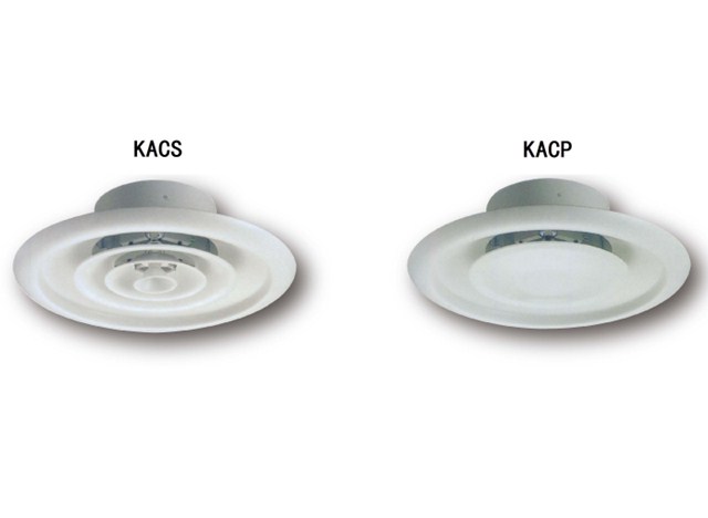 KACS、KACP 温控自动方向可变圆形扩散风口